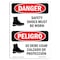 Signmission OSHA, Shoes Must Used Bilingual, 10in X 7in Rigid Plastic, 7" W, 10" H, Spanish, OS-DS-P-710-VS-1566 OS-DS-P-710-VS-1566 - alternate 1